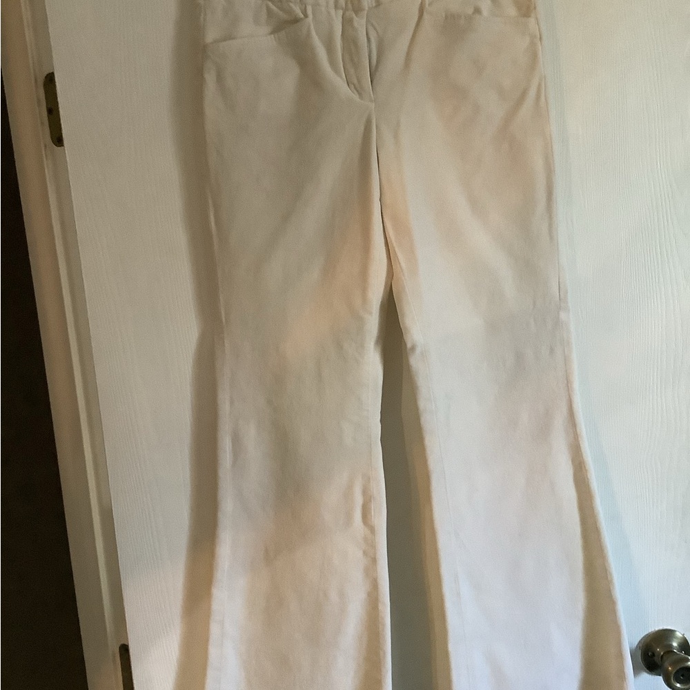 BCBGMaxAzria Cream Flare Pants